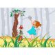 Poster - Fée - Lutin - Arbre - A4 -Fée - Jeune Fille -